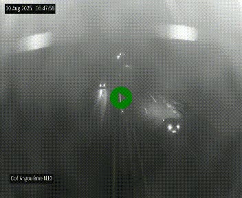 Webcam routière à la fin de la N10, en périphérique ouest d'Angouleme, proche de la jonction avec l'A10