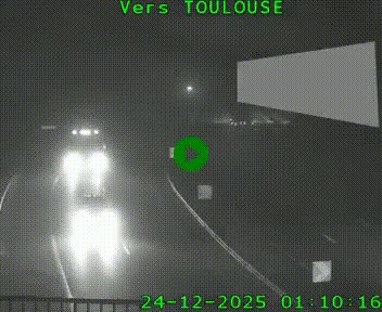 Caméra routière sur l'autoroute A20 à Noailles, en périphérie de Brive-la-Gaillarde. Vue orientée vers Toulouse