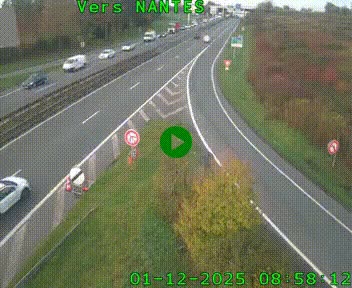 Webcam N147 au nord de Poitiers et à la jonction avec la A10