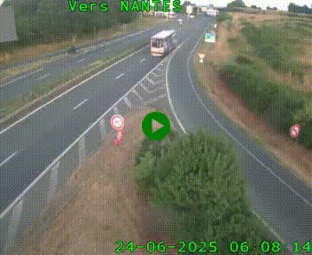 Webcam N147 au nord de Poitiers et à la jonction avec la A10