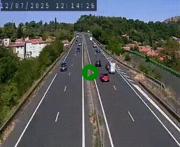 Caméra autoroute A75 à hauteur de Coudes, en direction de Clermont-Ferrand