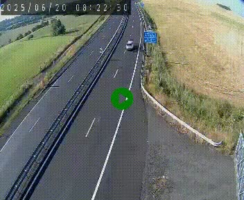 Caméra autoroute A75 à hauteur du col de la Fageole en direction de Clermont-Ferrand