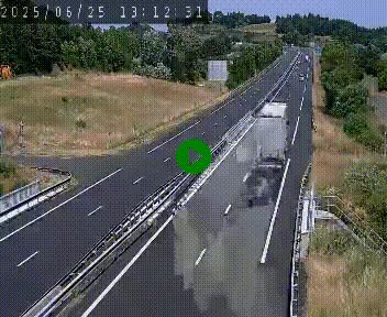 Caméra autoroutière France - A75, Coren, en direction de Montpellier