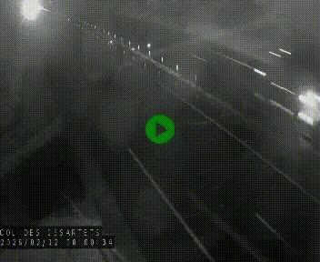 Caméra autoroute A75 à hauteur du col des Issartets en direction de Montpellier