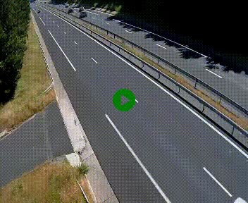 Caméra autoroute A75 à hauteur du col des Issartets en direction de Montpellier
