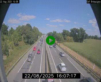Webcam sur le périphérique de Rennes (N136) à hauteur du quartier Bréquigny, au sud de la ville