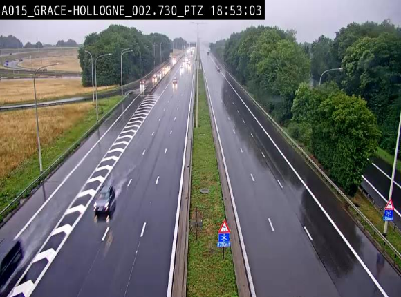 Caméra trafic Belgique - Grâce-Hollogne - E42, jonction avec A604, direction Loncin/Aéroport de Liège -  BK 3.2