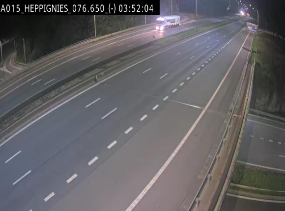 Webcam autoroute Belgique - Heppignies - E42 direction Namur - BK 76.4