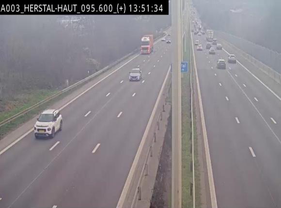 Webcam autoroute Belgique - Herstal - E40 direction Aix-la-Chapelle - BK 97