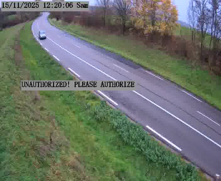 Webcam installée le long de D955 (France) à Amelécourt, pointée vers Metz, utile pour suivre précisément les conditions de trafic.