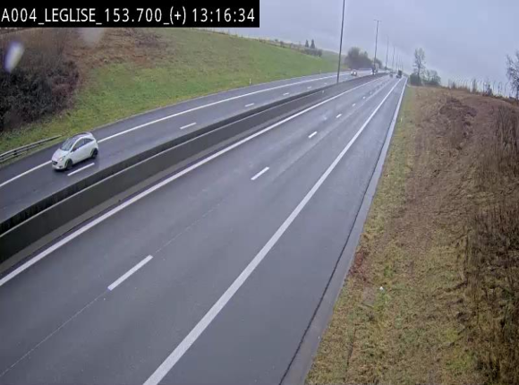 Webcam autoroute E411 à hauteur de Léglise, en direction de Luxembourg