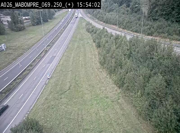Webcam E25 (A26) à Mabompré. Vue orientée vers le Luxembourg