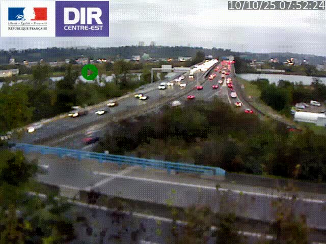 Webcam autoroute sur A450 à Pierre-Bénite en direction de Lyon et de l'autoroute A7