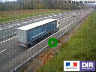 Webcam autoroute sur l'A77 à hauteur de Pouilly-sur-Loire en direction de Nevers