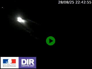 Webcam au niveau du col de Bois Clair à hauteur de Cluny sur la N79. Vue orientée vers Mâcon
