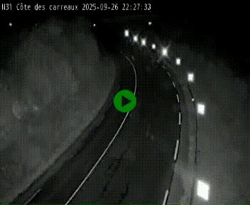 Webcam en haut de la Côte des Carreaux sur la N31 à Avesnes-en-Bray. Vue orientée vers Rouen
