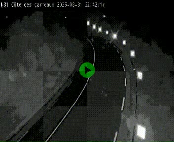 Webcam en haut de la Côte des Carreaux sur la N31 à Avesnes-en-Bray. Vue orientée vers Rouen