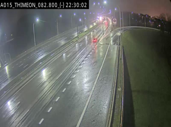 Caméra trafic Belgique - Thiméon - E42, jonction avec A54 (E420) direction La Louvière/Charleroi - BK 82.82
