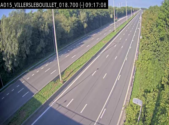 Webcam autoroute Belgique - Villers-le-Bouillet - E42 direction Liège - BK 18.7
