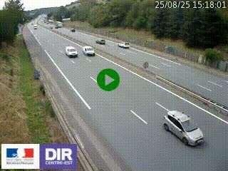 Webcam routière à Saint-Etienne-Terrenoire sur la RN88 avant la jonction entre l'A72 et le Boulevard Périphérique de Saint-Etienne