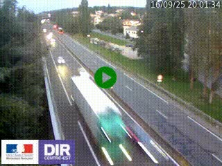 Webcam routière à Le Chambon-Feugerolles sur la RN88 entre Firminy et Saint-Etienne