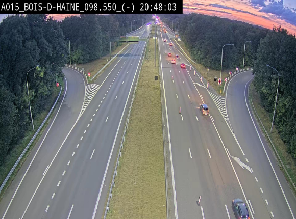 Webcam autoroute Belgique - Bois d'Haine - E42 - BK 98.6