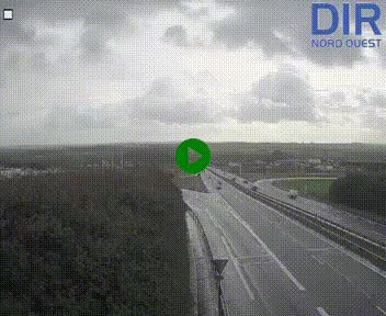 Webcam au début de l'A84 sur le périphérique Ouest de Caen (N814) à hauteur de la sortie 9, Porte de Bretagne