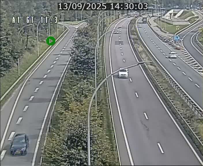 Traffic live webcam Luxembourg Senningerberg - A1 direction Allemagne - BK 11.3