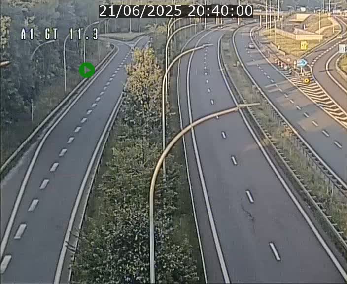 Traffic live webcam Luxembourg Senningerberg - A1 direction Allemagne - BK 11.3
