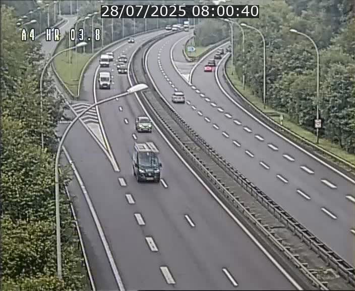 Webcam traffic A4 Luxembourg - BK 3.8 - Leudelange (direction Esch sur Alzette)
