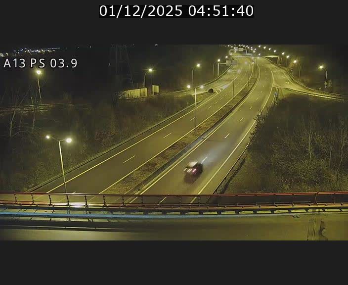 Traffic live webcam Luxembourg Differdange - A13 direction Esch-sur-Alzette - BK 3.9