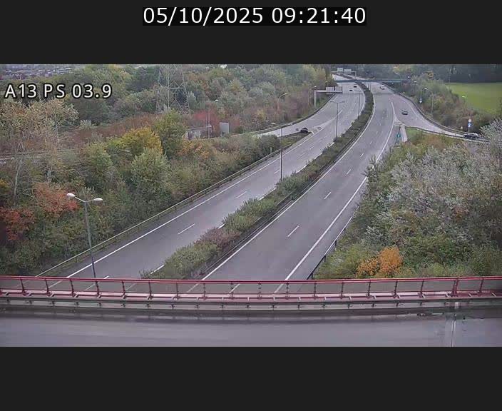 Traffic live webcam Luxembourg Differdange - A13 direction Esch-sur-Alzette - BK 3.9