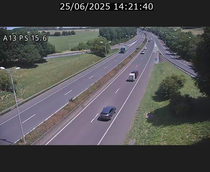 Traffic live webcam Luxembourg Kayl - A13 direction Dudelange - BK 15.6