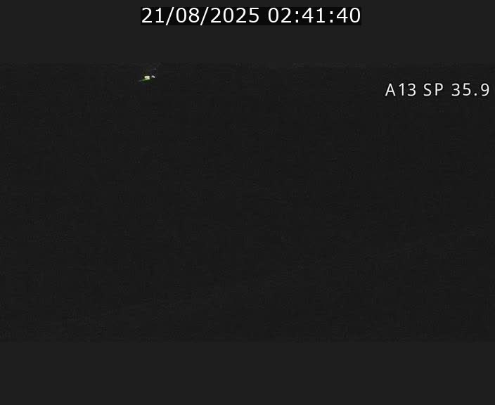 Webcam trafic sur A13 à l'entrée ouest du tunnel Markusbierg à Remerschen. Vue orientée vers Mondorf-les-Bains.