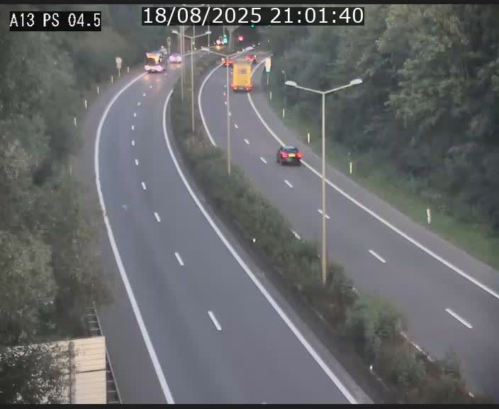Traffic live webcam Luxembourg Differdange - A13 direction Esch-sur-Alzette - BK 4.5