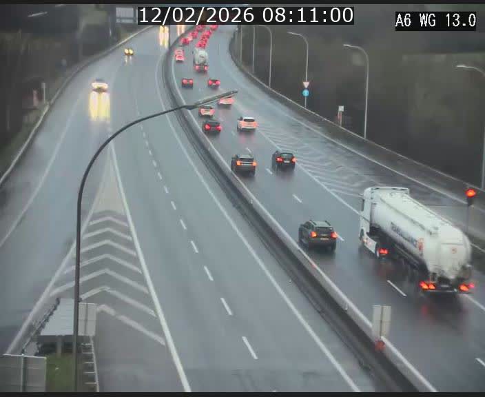 Traffic live webcam Luxembourg Mamer - A6 - BK 13 - direction Luxembourg/France/Allemagne