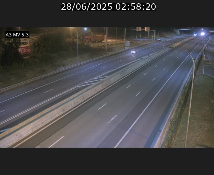 Webcam à l'Aire de Berchem au Luxembourg sur l'A3. Vue orientée vers la France