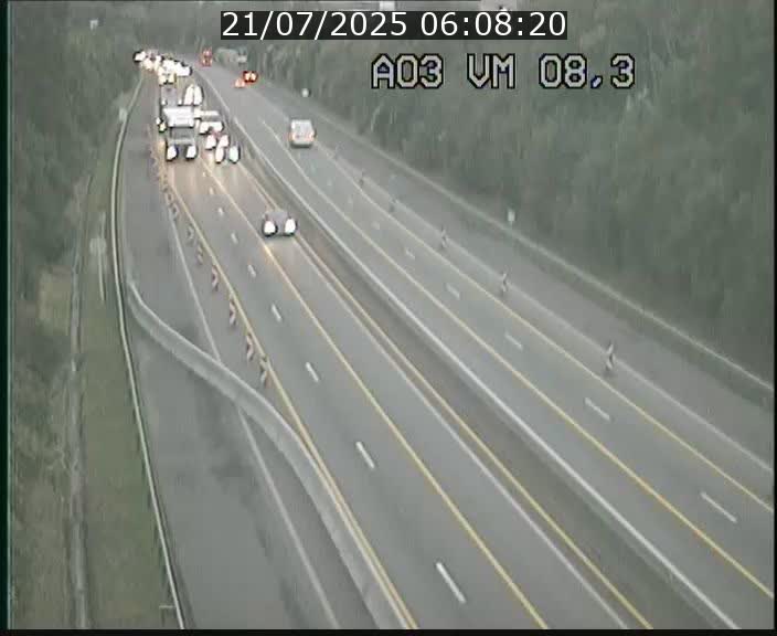 Traffic live webcam Luxembourg Bettembourg - A3 - BK 8.3 - direction France