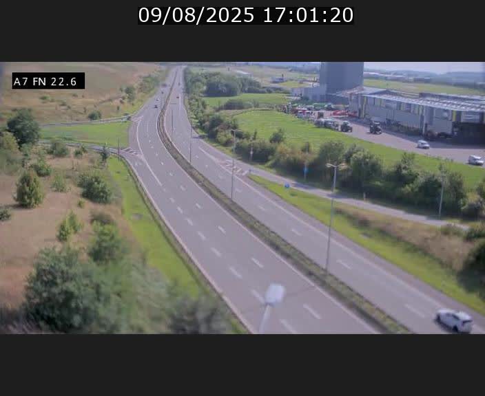 Caméra trafic Luxembourg - A7, Colmar-berg direction Mersch