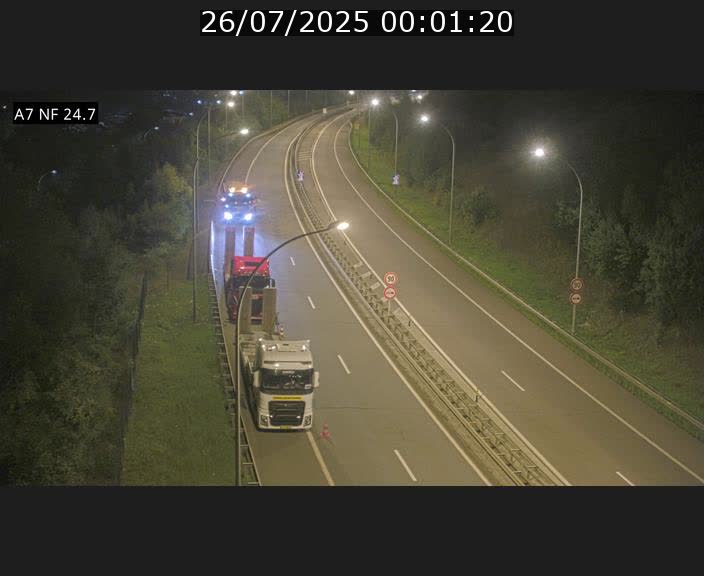 Caméra trafic Luxembourg - A7, Schieren direction Mersch