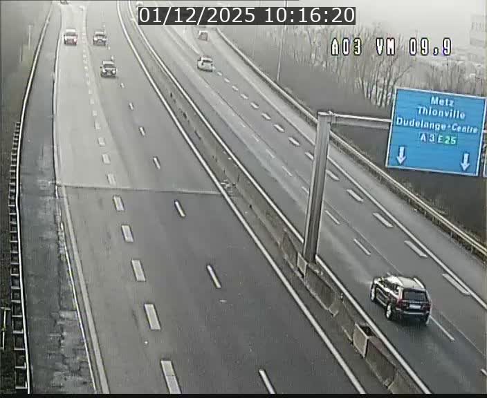 Webcam Autoroute à la Croix de Bettembourg - A3 - BK 9.9 - direction France