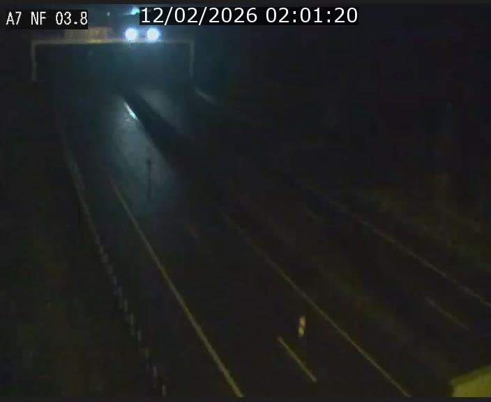 Webcam autoroute A7 au Luxembourg à la sortie du Tunnel Stafelter vers le Nord
