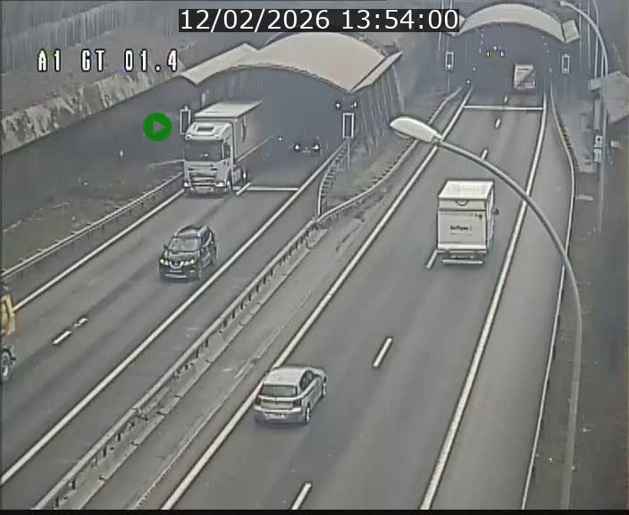 Traffic live webcam Luxembourg Hesperange - A1 direction Kirchberg - BK 1.4
