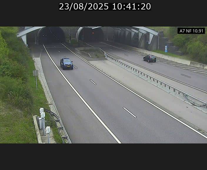 Caméra trafic Luxembourg - A7, Tunnel Gousselerbierg, entrée sud, direction Mersch