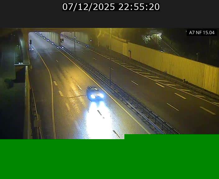 Caméra trafic Luxembourg - A7, Tunnel Mersch, entrée sud, direction Ettelbruck