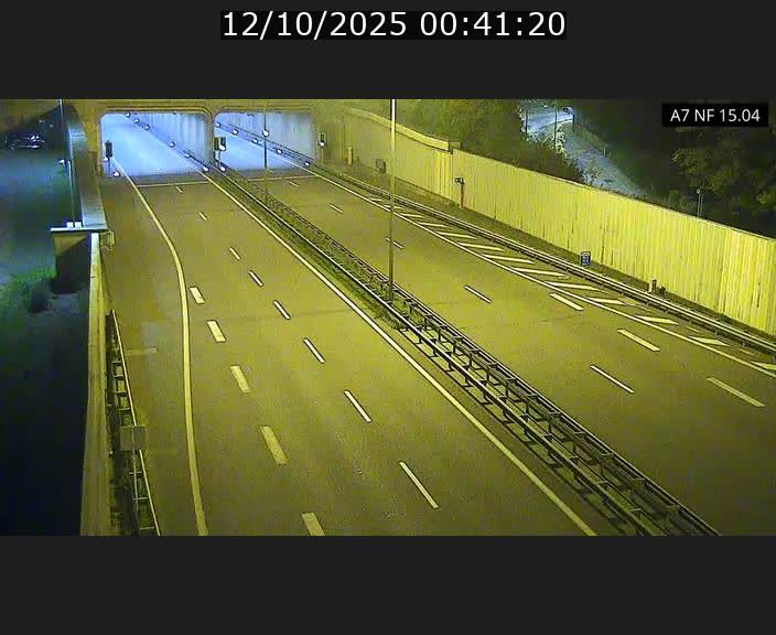 Caméra trafic Luxembourg - A7, Tunnel Mersch, entrée sud, direction Ettelbruck