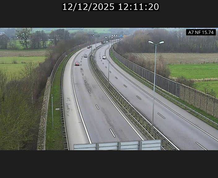 Caméra trafic Luxembourg - A7, Tunnel Mersch, entrée nord, direction Lorentzweiler