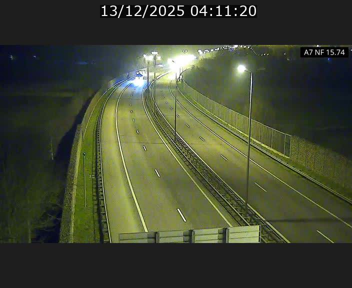 Caméra trafic Luxembourg - A7, Tunnel Mersch, entrée nord, direction Lorentzweiler