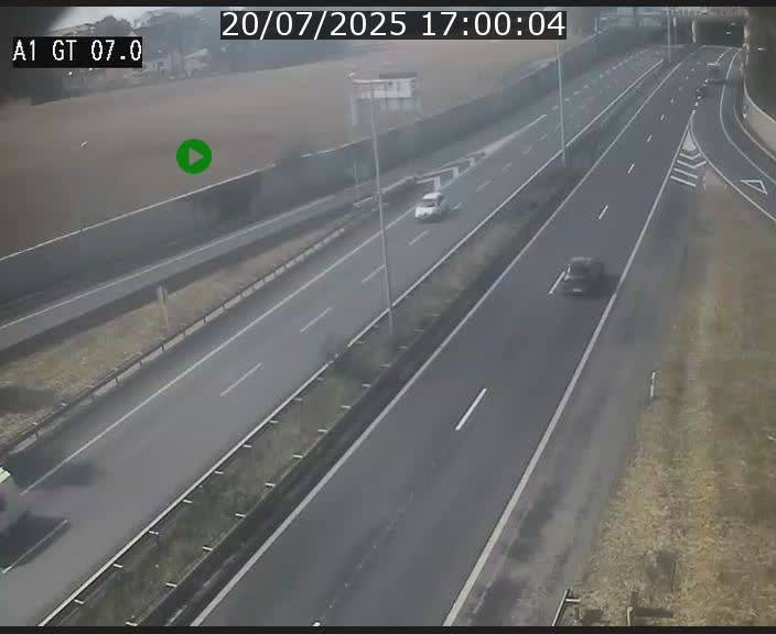 Traffic live webcam Luxembourg Cents - A1 direction Kirchberg - BK 7
