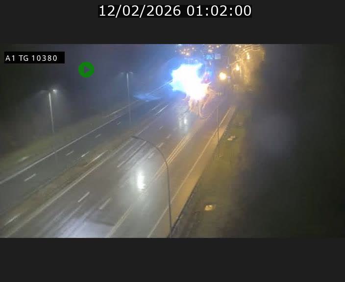 Traffic live webcam Luxembourg Senningerberg - A1 direction Luxembourg Kirchberg - BK 10.3